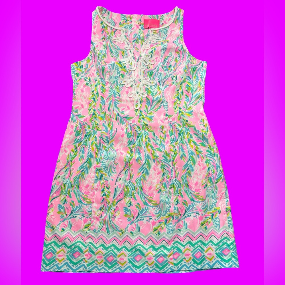 Lilly Pulitzer Unicorn Of The Sea Style Shift Dress NWOT Size 12